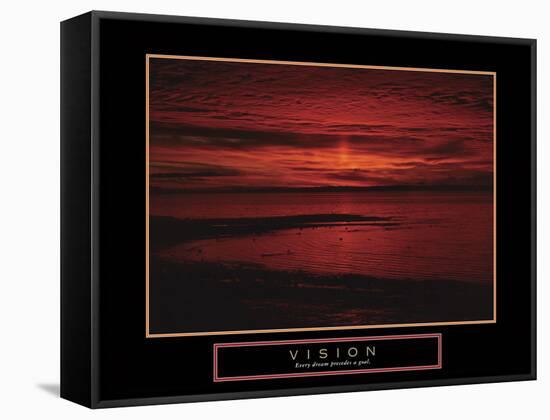 Vision-null-Framed Stretched Canvas