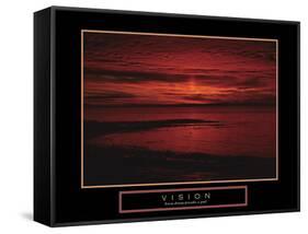 Vision-null-Framed Stretched Canvas