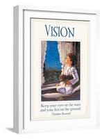 Vision-null-Framed Art Print