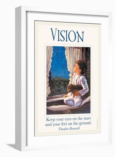 Vision-null-Framed Art Print