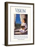 Vision-null-Framed Art Print