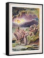 Visions of the Daughters of Albion: Frontispiece, Designed in 1793, Completed C.1815-William Blake-Framed Stretched Canvas