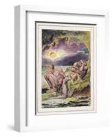 Visions of the Daughters of Albion: Frontispiece, Designed in 1793, Completed C.1815-William Blake-Framed Giclee Print