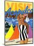 Visit Acapulco-The Saturday Evening Post-Mounted Giclee Print