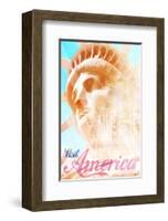 Visit America-null-Framed Art Print