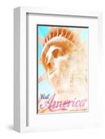 Visit America-null-Framed Art Print