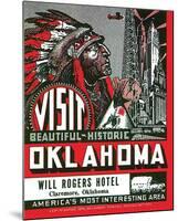 Visit Beautiful Historic Oklahoma-null-Mounted Art Print