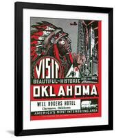 Visit Beautiful Historic Oklahoma-null-Framed Art Print