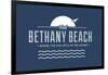 Visit Bethany Beach - Where the Sun Sets on Delaware-Lantern Press-Framed Art Print