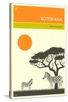 Visit Botswana-Jazzberry Blue-Stretched Canvas