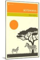 Visit Botswana-Jazzberry Blue-Mounted Art Print