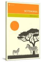 Visit Botswana-Jazzberry Blue-Stretched Canvas