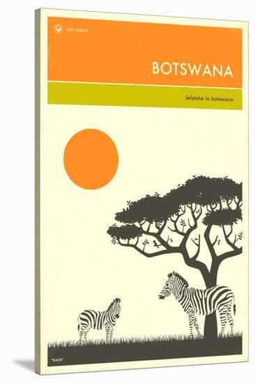Visit Botswana-Jazzberry Blue-Stretched Canvas