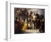 Visit by King George III (1738-1820), 1828 (Oil on Canvas)-Henry Perronet Briggs-Framed Giclee Print