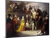 Visit by King George III (1738-1820), 1828 (Oil on Canvas)-Henry Perronet Briggs-Mounted Giclee Print