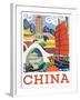 Visit China-The Saturday Evening Post-Framed Giclee Print