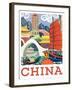 Visit China-The Saturday Evening Post-Framed Giclee Print