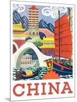 Visit China-The Saturday Evening Post-Mounted Giclee Print