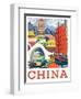 Visit China-The Saturday Evening Post-Framed Giclee Print