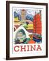 Visit China-The Saturday Evening Post-Framed Giclee Print