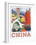 Visit China-The Saturday Evening Post-Framed Giclee Print