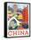 Visit China-The Saturday Evening Post-Framed Stretched Canvas