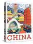 Visit China-The Saturday Evening Post-Stretched Canvas