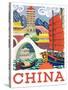 Visit China-The Saturday Evening Post-Stretched Canvas