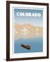 Visit Colorado-The Saturday Evening Post-Framed Giclee Print