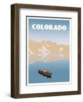 Visit Colorado-The Saturday Evening Post-Framed Giclee Print