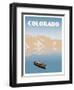 Visit Colorado-The Saturday Evening Post-Framed Giclee Print