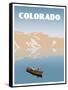 Visit Colorado-The Saturday Evening Post-Framed Stretched Canvas