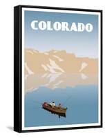 Visit Colorado-The Saturday Evening Post-Framed Stretched Canvas