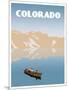 Visit Colorado-The Saturday Evening Post-Mounted Premium Giclee Print