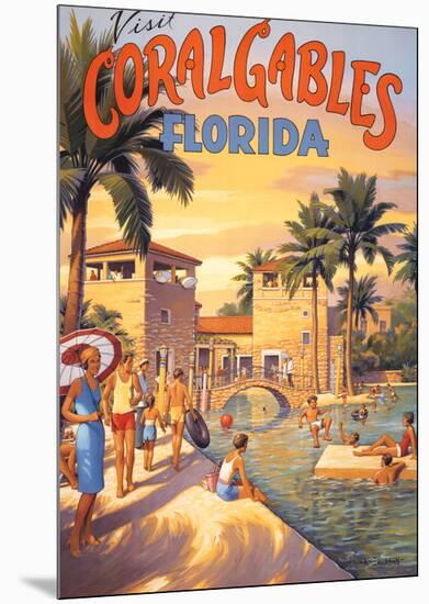Visit Coral Gables, Florida-Kerne Erickson-Mounted Art Print