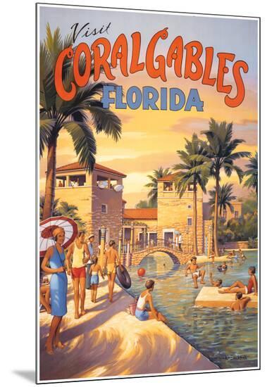 Visit Coral Gables, Florida-Kerne Erickson-Mounted Print