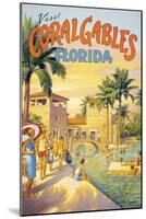 Visit Coral Gables, Florida-Kerne Erickson-Mounted Art Print