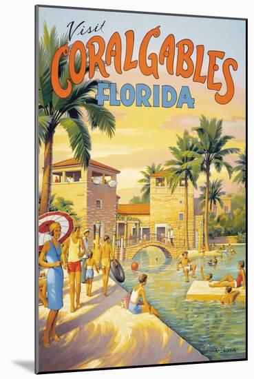 Visit Coral Gables, Florida-Kerne Erickson-Mounted Art Print