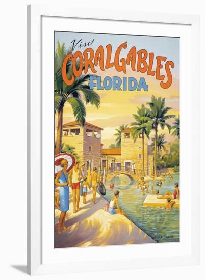 Visit Coral Gables, Florida-Kerne Erickson-Framed Art Print