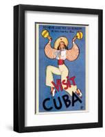 Visit Cuba-null-Framed Premium Giclee Print