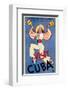 Visit Cuba-null-Framed Premium Giclee Print