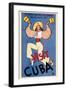 Visit Cuba-null-Framed Premium Giclee Print