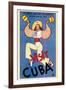 Visit Cuba-null-Framed Premium Giclee Print