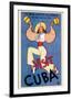 Visit Cuba-null-Framed Premium Giclee Print