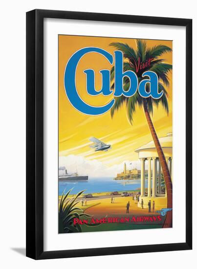 Visit Cuba-Kerne Erickson-Framed Premium Giclee Print