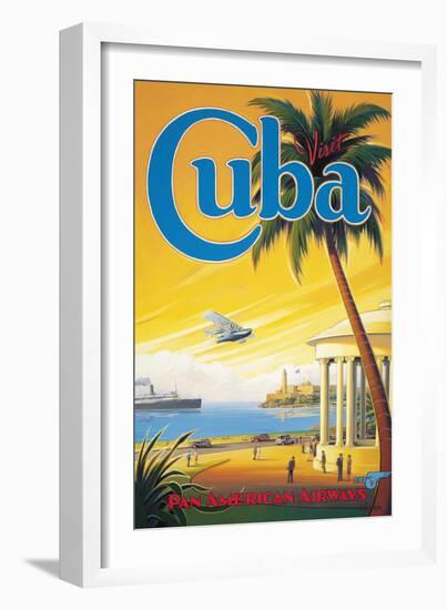 Visit Cuba-Kerne Erickson-Framed Premium Giclee Print