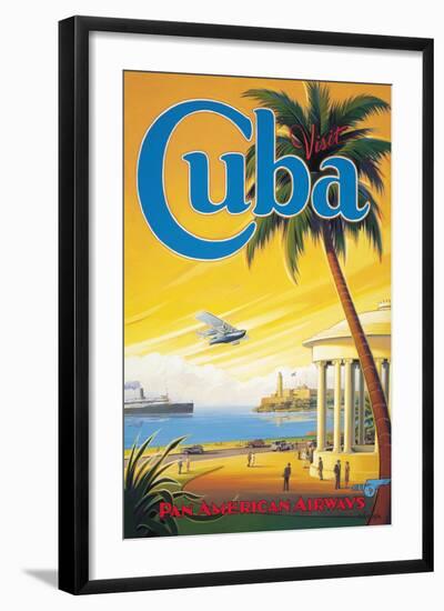 Visit Cuba-Kerne Erickson-Framed Giclee Print