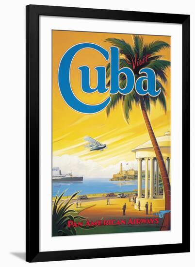 Visit Cuba-Kerne Erickson-Framed Giclee Print