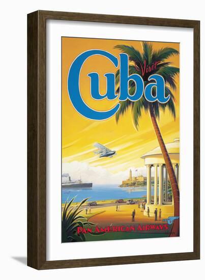 Visit Cuba-Kerne Erickson-Framed Giclee Print