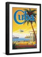 Visit Cuba-Kerne Erickson-Framed Giclee Print